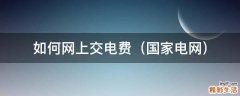 国家电网 如何网上交电费