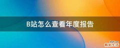 B站怎么查看年度报告