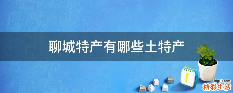聊城特产有哪些土特产