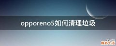 opporeno5如何清理垃圾