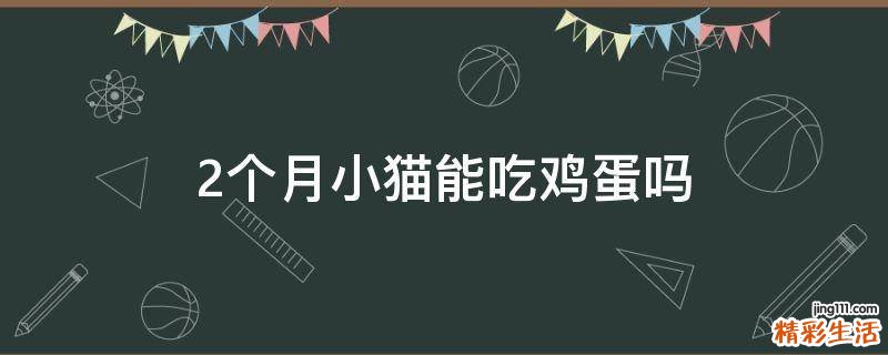 2个月小猫能吃鸡蛋吗