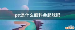 ptt是什么面料会起球吗