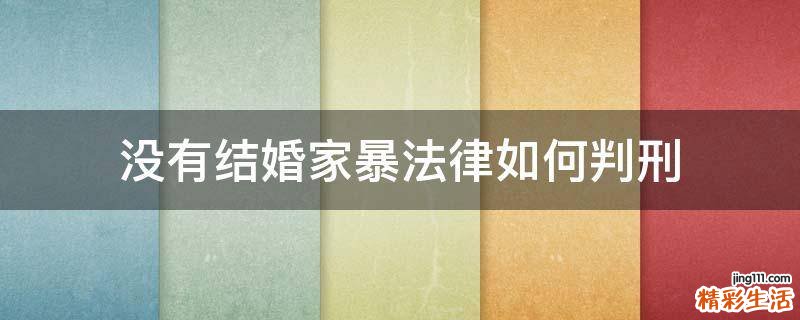没有结婚家暴法律如何判刑