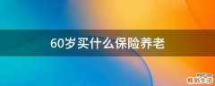 60岁买什么保险养老