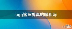 ugg鲨鱼裤真的暖和吗
