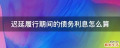 迟延履行期间的债务利息怎么算