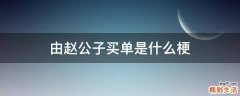 由赵公子买单是什么梗