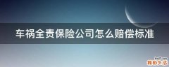 车祸全责保险公司怎么赔偿标准