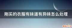 刚买的衣服有味道有异味怎么处理