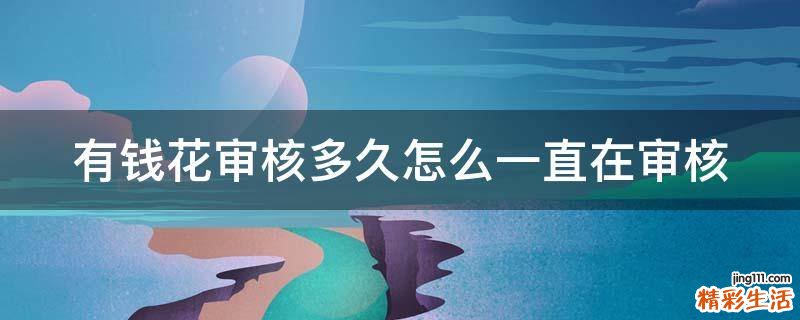 有钱花审核多久怎么一直在审核