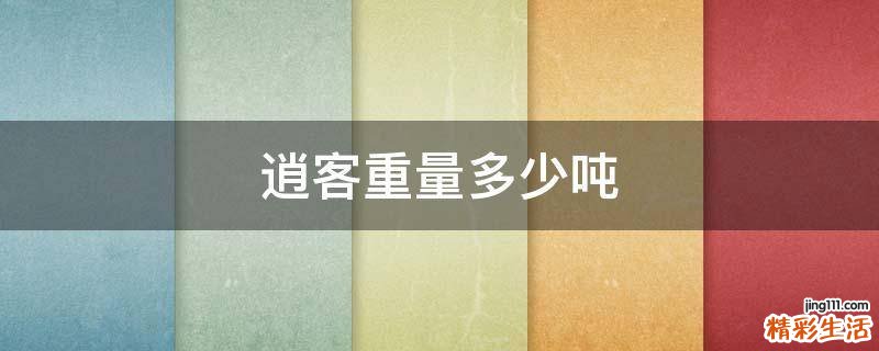 逍客重量多少吨