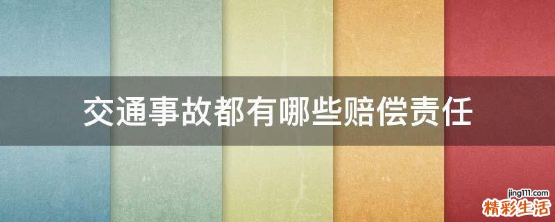 交通事故都有哪些赔偿责任