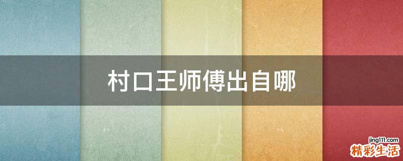 村口王师傅出自哪