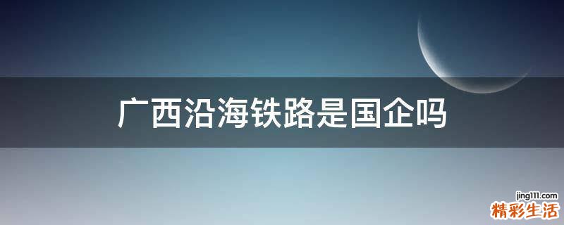 广西沿海铁路是国企吗