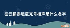 岳云鹏泰坦尼克号相声是什么名字