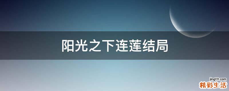 阳光之下连莲结局