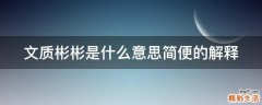 文质彬彬是什么意思简便的解释