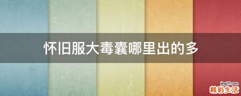 怀旧服大毒囊哪里出的多