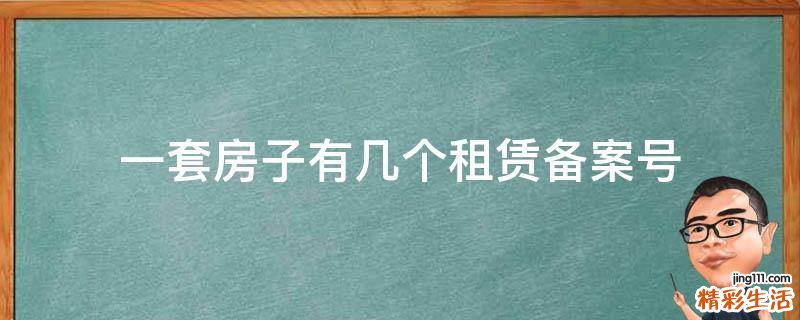 一套房子有几个租赁备案号