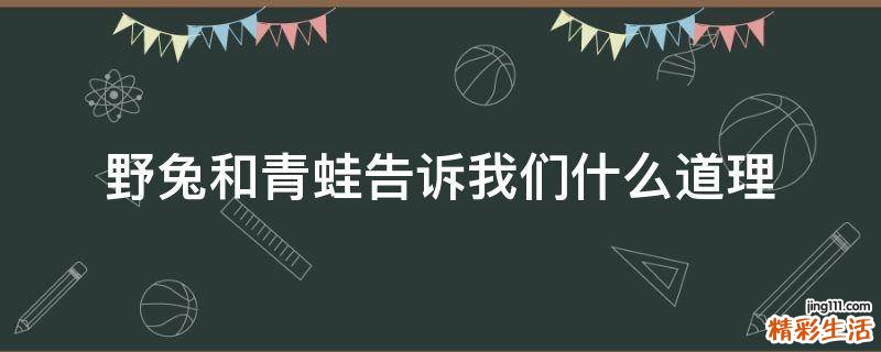 野兔和青蛙告诉我们什么道理