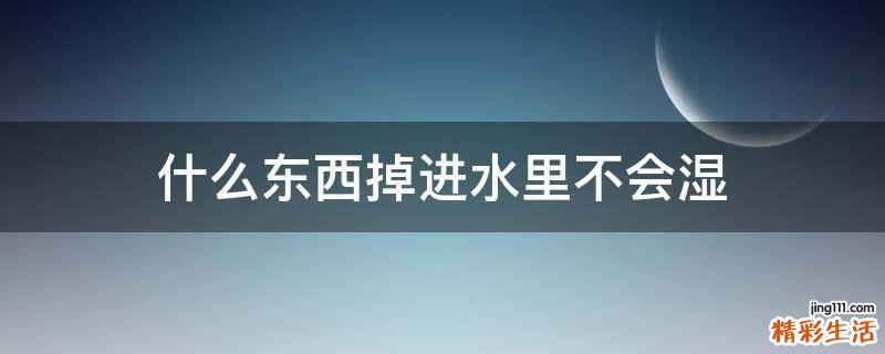 什么东西掉进水里不会湿