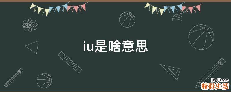 iu是啥意思