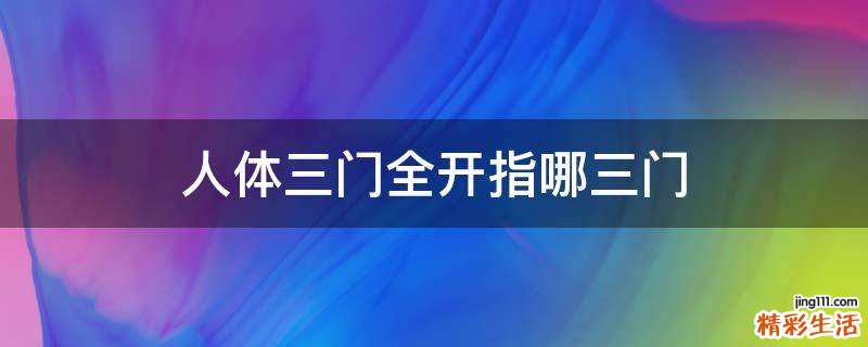 人体三门全开指哪三门