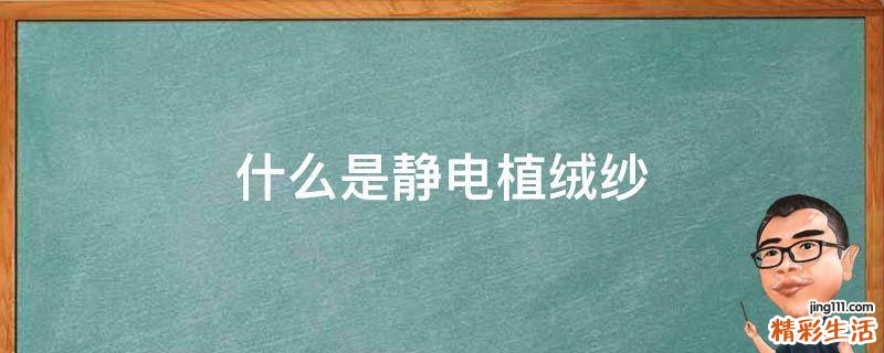 什么是静电植绒纱