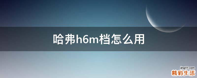 哈弗h6m档怎么用