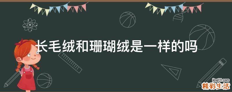 长毛绒和珊瑚绒是一样的吗