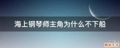 海上钢琴师主角为什么不下船