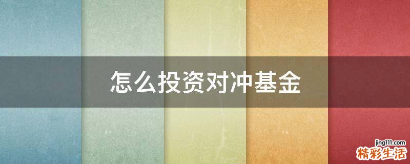 怎么投资对冲基金
