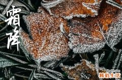 霜降节气有哪些风俗