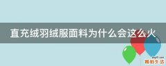 直充绒羽绒服面料为什么会这么火