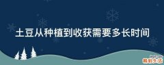 土豆从种植到收获需要多长时间