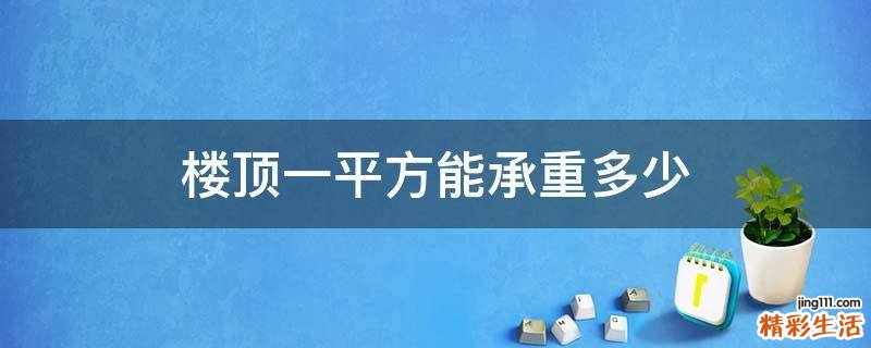 楼顶一平方能承重多少