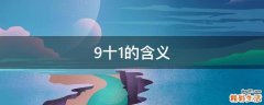 9十1的含义