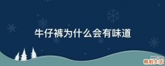 牛仔裤为什么会有味道