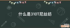 什么是310T尼丝纺