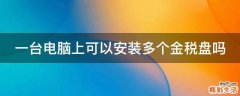 一台电脑上可以安装多个金税盘吗