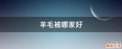 羊毛被哪家好