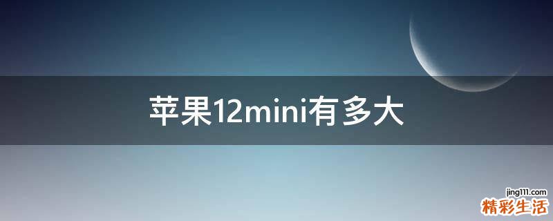 苹果12mini有多大