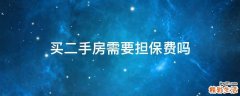 买二手房需要担保费吗