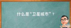 什么是“卫星城市”﹖