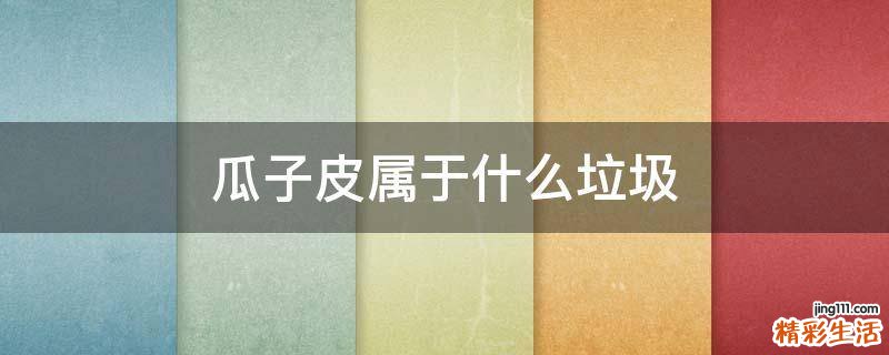 瓜子皮属于什么垃圾