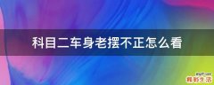 科目二车身老摆不正怎么看