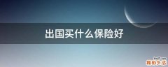 出国买什么保险好