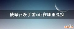 使命召唤手游cdk在哪里兑换