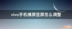 vivo手机横屏竖屏怎么调整