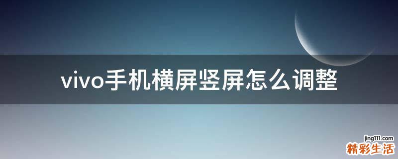 vivo手机横屏竖屏怎么调整
